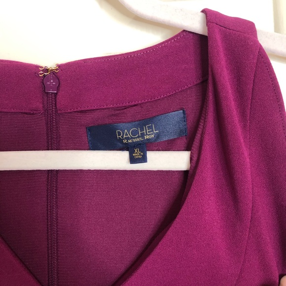 Fuschia Rachel Roy Cocktail Dress - Picture 3 of 4